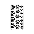 麻雀ショップ　ワン！の犬の肉球　スマホケース Soft Clear Smartphone Case