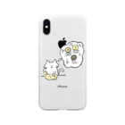 のびネコとおさかなのお店のパン生地こねこネコ Soft Clear Smartphone Case