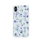 ひよ子さん堂の北欧の花と小鳥たち Soft Clear Smartphone Case