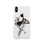 トマトケチャップのハート Soft Clear Smartphone Case