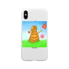 Lily bird（リリーバード）の野原のトラ猫さん Soft Clear Smartphone Case