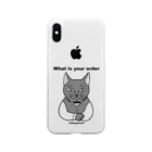 mikepunchのWhat is your order ご注文は? Soft Clear Smartphone Case