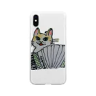 tamakoのtamakoアコーディオンねこ Soft Clear Smartphone Case