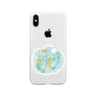 mofusandの海とにゃんこ Soft Clear Smartphone Case