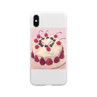 yoppiのCherry cake Soft Clear Smartphone Case