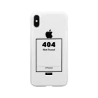 なでしこ@デザインのNot found 404 Soft Clear Smartphone Case
