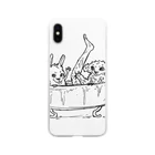 Buffys Movie キャラクター事業部のチャピー&美脚うさぎ Soft Clear Smartphone Case