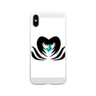 EAT ・HEART のクリスタルを守る堕天使 Soft Clear Smartphone Case