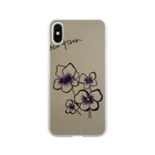 hina0055の謎の花 Soft Clear Smartphone Case