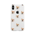 めぞんdeふじこのたくさんの犬たち Soft Clear Smartphone Case