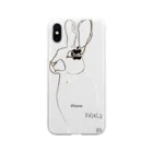 REVEL8 INKの一本のうさぎ Soft Clear Smartphone Case