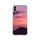 でおきしりぼ子の実験室の(コラボ)The Sunset Memory of My Sister (Photo by @Futaba_niji) Soft Clear Smartphone Case