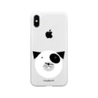 Graphicersのclock Tiny Dog Soft Clear Smartphone Case