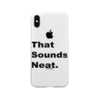 Public grandのThat Sounds Neat.シリーズ Soft Clear Smartphone Case