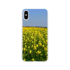 スマホケースの菜の花 Soft Clear Smartphone Case