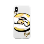 Sumireptiles🐍__爬虫類・生き物グッズのとぐろパイボール（バナナ） Soft Clear Smartphone Case