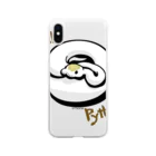 Sumireptiles🐍__爬虫類・生き物グッズのとぐろパイボール（スパイド） Soft Clear Smartphone Case