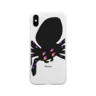 mya-mya=MIYA JUNKO's shop 02のmr. spider Soft Clear Smartphone Case