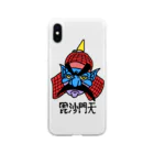 Hi-Bo©️の毘沙門天 Soft Clear Smartphone Case