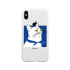 ユーぴきのねこのカイ Soft Clear Smartphone Case