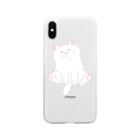 ちなこ☆動物にも愛をのもっちり猫 Soft Clear Smartphone Case