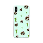 犬とプロレスとのクリームソーダ Soft Clear Smartphone Case