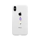 @latormenta__shop_99のlady 紫 Soft Clear Smartphone Case