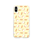 虫之 砂肝のパン美味しい Soft Clear Smartphone Case