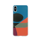 レターオールソーツのKaleidoscope 万華鏡 Katakana series ン Soft Clear Smartphone Case