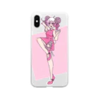 かまぼこのケイトベアの桜チャイナ Soft Clear Smartphone Case