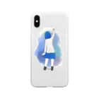 おしおパラダイスの背中で語る系女子 Soft Clear Smartphone Case