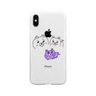 neineinekonekoのくまねこねこ Soft Clear Smartphone Case