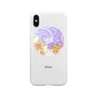 cher_seacocoのiPhone❤️wave flowersクリアスマホケース Soft Clear Smartphone Case