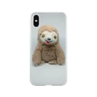 たにし。 とナマケモノのもっくん。 Soft Clear Smartphone Case