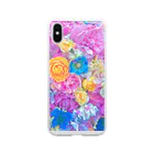 MoMoMの花柄 Soft Clear Smartphone Case