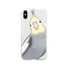 まめるりはことりのおしゃまなオカメインコちゃん【まめるりはことり】 Soft Clear Smartphone Case