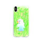 Lily bird（リリーバード）の豆苗まみれのセキセイちゃん Soft Clear Smartphone Case