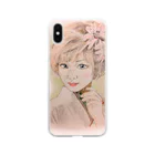 keikororinのKIMONOgirl Soft Clear Smartphone Case