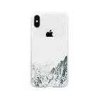 yu-designのSnowy Mountain Soft Clear Smartphone Case