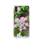 Luna Happyの紫陽花　Hydrangea Soft Clear Smartphone Case