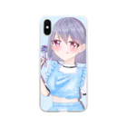 流れ星のキャンディがーる(背景あり) Soft Clear Smartphone Case