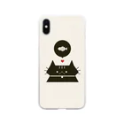 MeowlogicLabのミャージッ君ごはん大好き(文字なしバージョン)  Soft Clear Smartphone Case