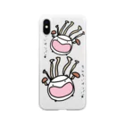 ダイナマイト87ねこ大商会の菌類サンバ Soft Clear Smartphone Case