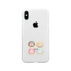 浅山しおん（ハリネズミのソフィー）のオリジナル　ハリネズミのソフィー、ドーナッツにハマる。 Soft Clear Smartphone Case