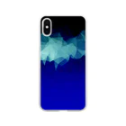 暇つぶしの色彩の午前４時の雪山 Soft Clear Smartphone Case