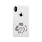 あたちたちのおみせのMy Dog My Life Second 黒柴 Soft Clear Smartphone Case