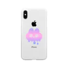 oroninetのぴえんなうさぎ。溶ける桃紫！ Soft Clear Smartphone Case