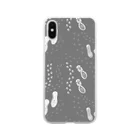 POPOPOPのPOPOPOP - 足跡 Soft Clear Smartphone Case