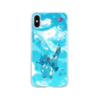 Haるの「青に沈む。」 Soft Clear Smartphone Case