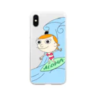 charlolのaloha Charlie Soft Clear Smartphone Case